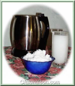 prparation du lait de noix de coco au Soyabella avec les rsidus