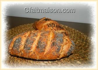Petits pains allongs au lait d'amandes selon la mthode du pain artisanal en 5 minutes par jour.