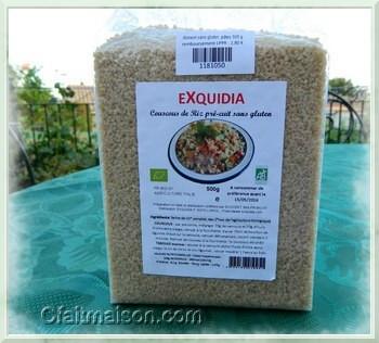 couscous ou taboul de riz complet prcuit BIO sans gluten et sans allergnes.