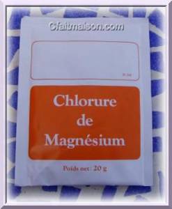 Un sachet de chlorure de magnsium